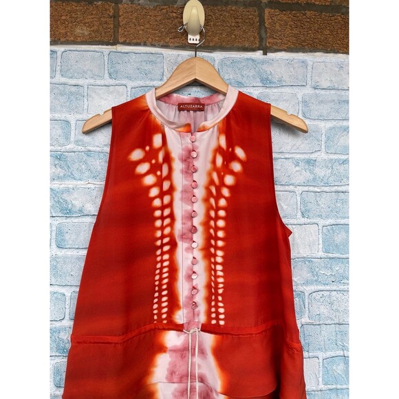 ALTUZARRA
Penelope Dyed Gradient Asymmetric Midi-Dress SIZE 46/16 - Picture 4 of 13